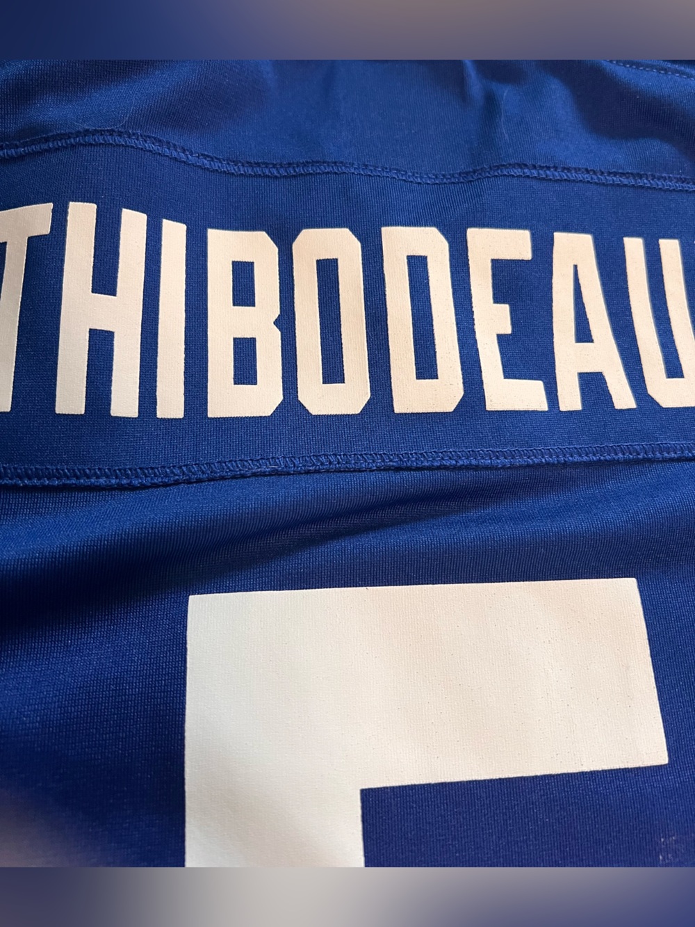 Nike New York Giants Thibodeaux #5 Game Home Jersey (L)